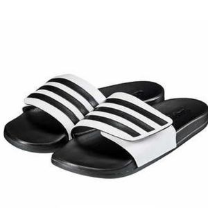 White Adidas Slide Sandals